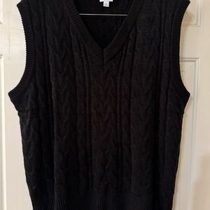 Lularoe Nadia Sweater Vest XLarage Black